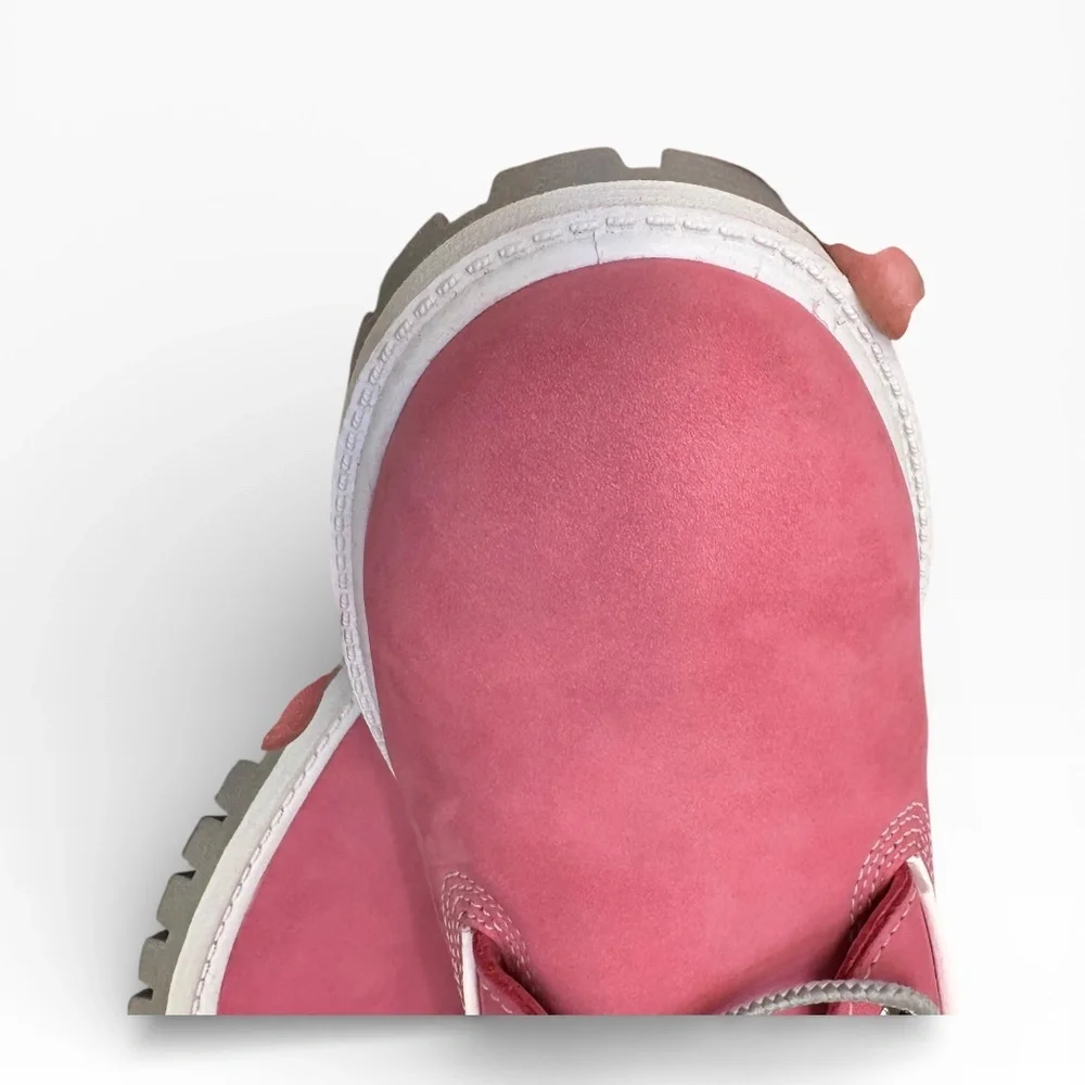 Timberland 6M pink nubuck boots NEW